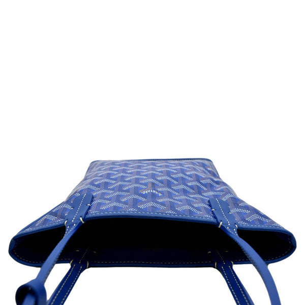 GOYARD Anjou Mini Goyardine Canvas Shoulder Bag Blue