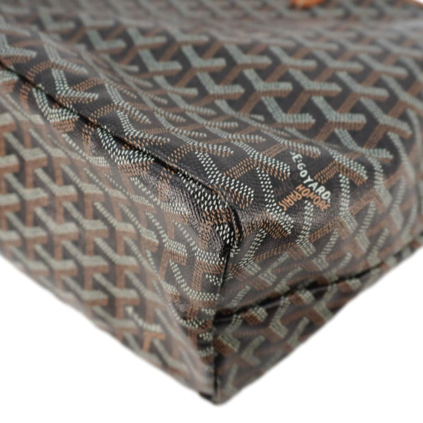 GOYARD Saint Louis Canvas Tote Shoulder Bag Brown