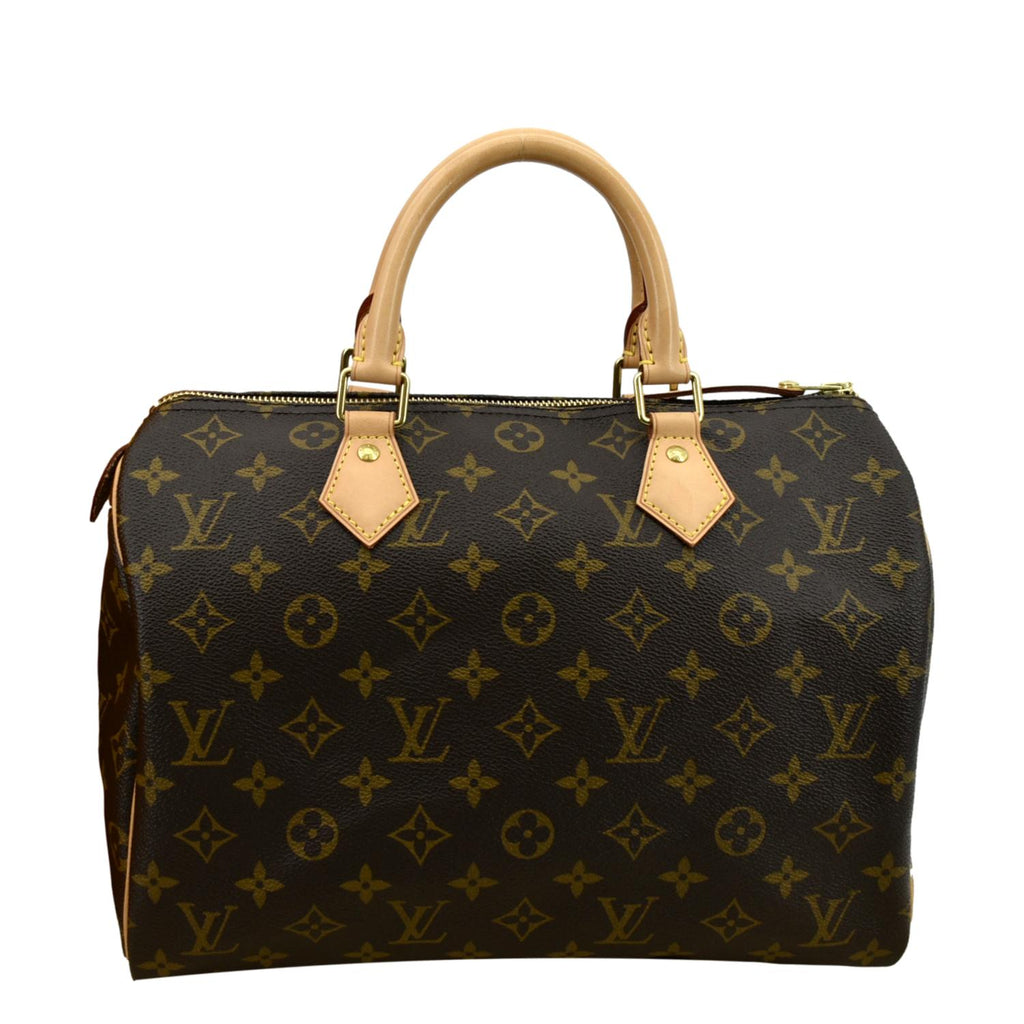 Authenticated Louis Vuitton Monogram Speedy  PM Black Canvas Shoulder  Bag