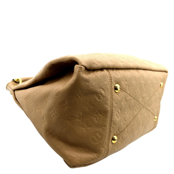 LOUIS VUITTON Artsy MM Empreinte Leather Hobo Bag Camel