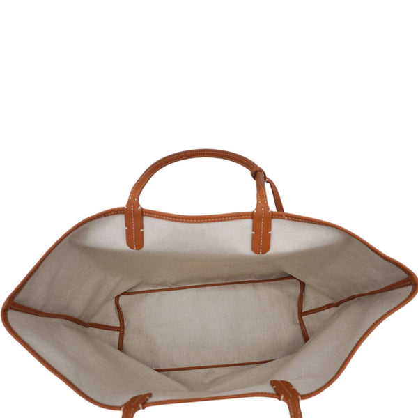 GOYARD Saint Louis Canvas Tote Shoulder Bag Brown