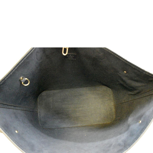 LOUIS VUITTON Neverfull MM Epi Leather Shoulder Bag Blue