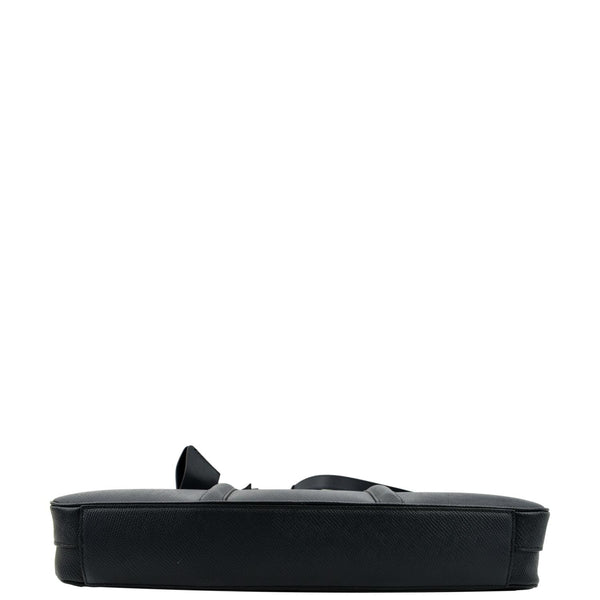 CELINE Grained Calfskin Leather Crossbody Briefcase Bag Navy Blue