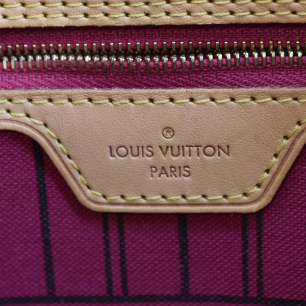 LOUIS VUITTON Neverfull MM Monogram Canvas Tote Bag Brown