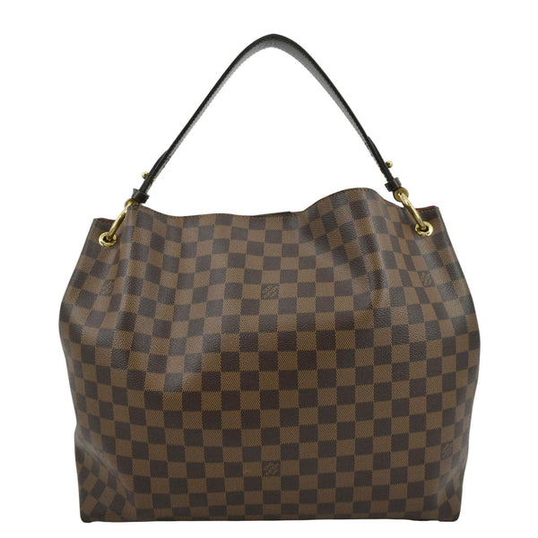 LOUIS VUITTON Graceful MM Damier Ebene Shoulder Bag Brown