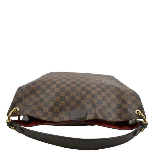 LOUIS VUITTON Graceful MM Damier Ebene Shoulder Bag Brown