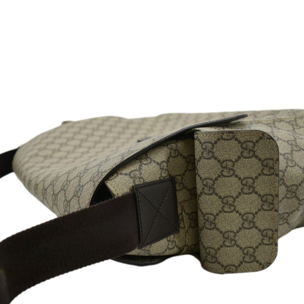 GUCCI Diaper GG Canvas Shoulder Bag Beige 211131