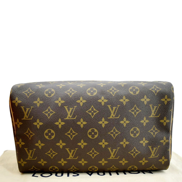 LOUIS VUITTON Speedy 30 Monogram Canvas Satchel Bag Brown