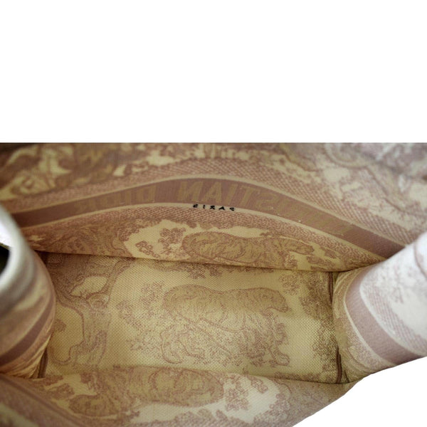 Christian Dior Book Toile de Jouy Canvas Tote Bag - Inside