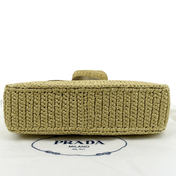 PRADA Re-Edition 2005 Raffia Shoulder Bag Beige