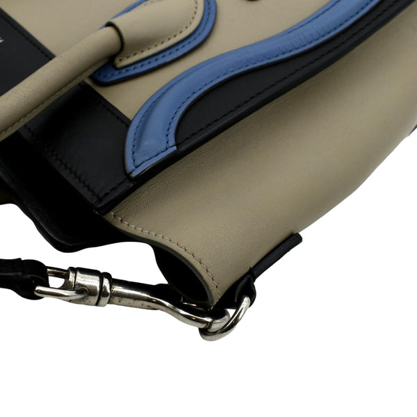 CELINE Nano Luggage Calfskin Leather Shoulder Bag Tricolor