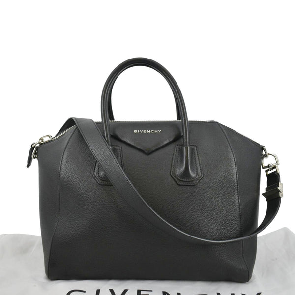 GIVENCHY Antigona Small Leather Shoulder Bag Black