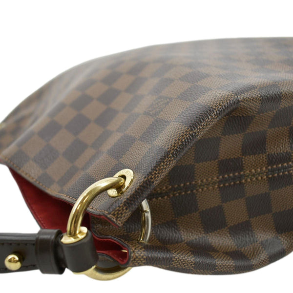 LOUIS VUITTON Graceful MM Damier Ebene Shoulder Bag Brown