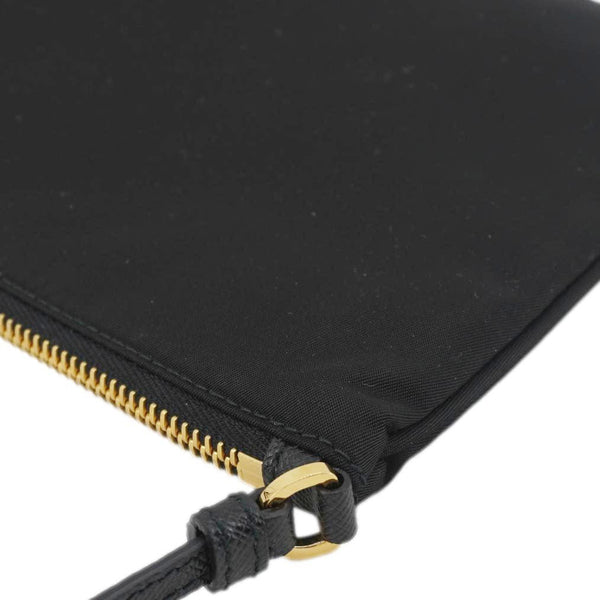 PRADA Tessuto Nylon Pochette Hobo Bag Black