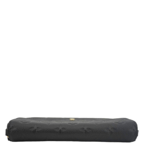 LOUIS VUITTON Felicie Pochette Empreinte Leather Crossbody Bag Black