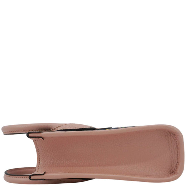 GUCCI Interlocking G Mini Denim Tote Shoulder Bag Pink 671623