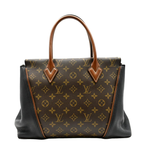 LOUIS VUITTON W PM Monogram Canvas Tote Bag Brown