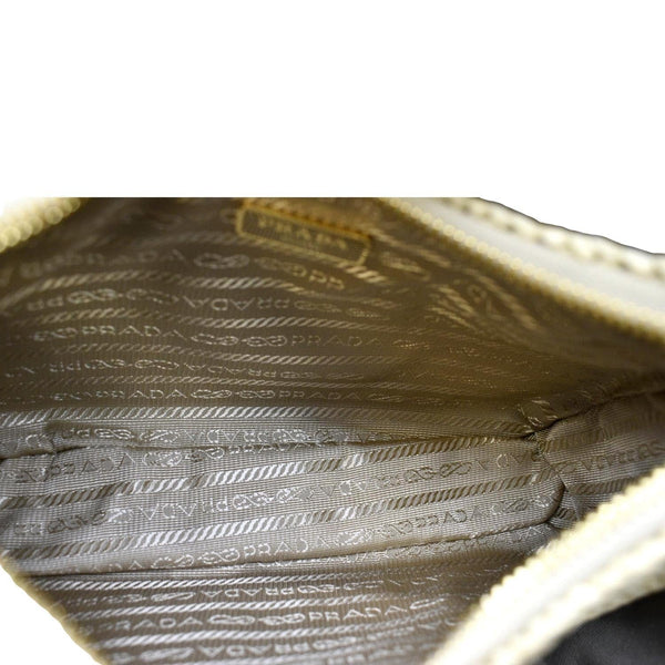 PRADA Re-Edition 2005 Raffia Shoulder Bag Beige