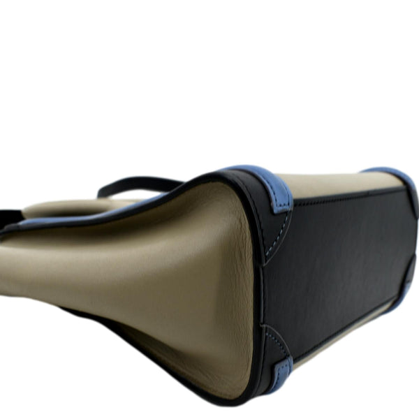 CELINE Nano Luggage Calfskin Leather Shoulder Bag Tricolor