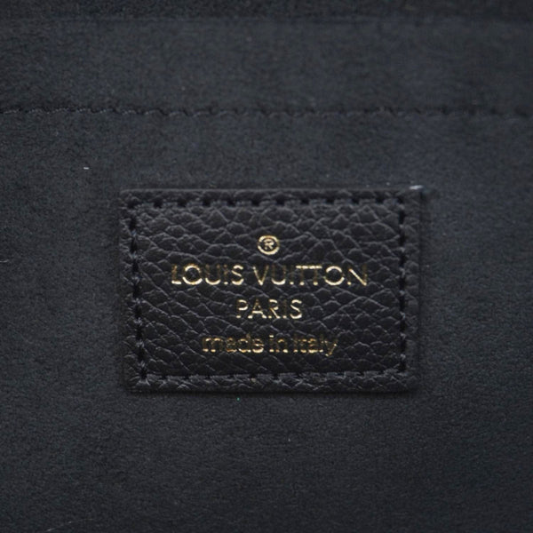 LOUIS VUITTON Felicie Pochette Empreinte Leather Crossbody Bag Black