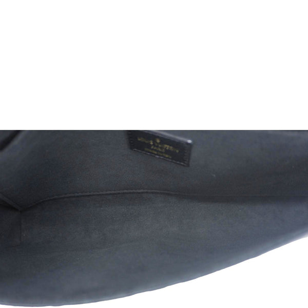 LOUIS VUITTON Felicie Pochette Empreinte Leather Crossbody Bag Black