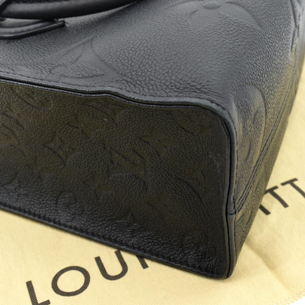 LOUIS VUITTON Onthego PM Monogram Empreinte Tote Shoulder Bag Black
