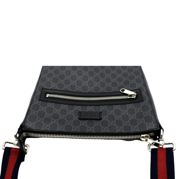 GUCCI GG Supreme Square Messenger Bag Black 474137