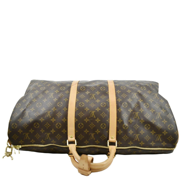 LOUIS VUITTON Keepall 60 Monogram Canvas Travel Bag Brown