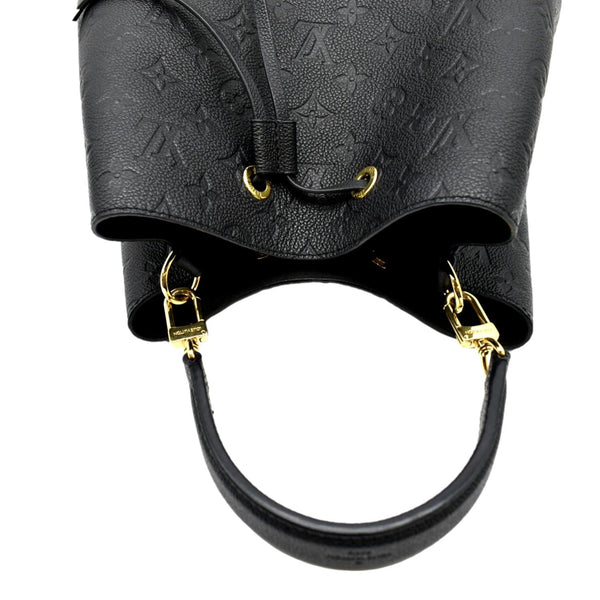 LOUIS VUITTON NeoNoe MM Monogram Empreinte Leather Shoulder Bag Black