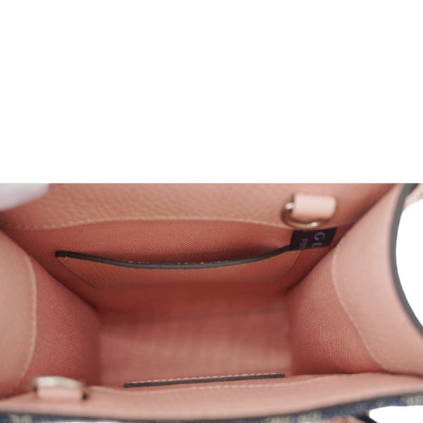 GUCCI Interlocking G Mini Denim Tote Shoulder Bag Pink 671623