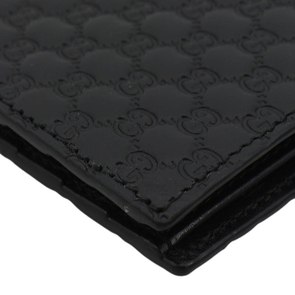 GUCCI Microguccissima Leather Bi-fold Wallet Black 260987