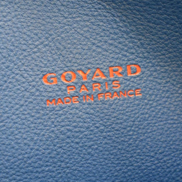 GOYARD Anjou Mini Goyardine Canvas Shoulder Bag Blue
