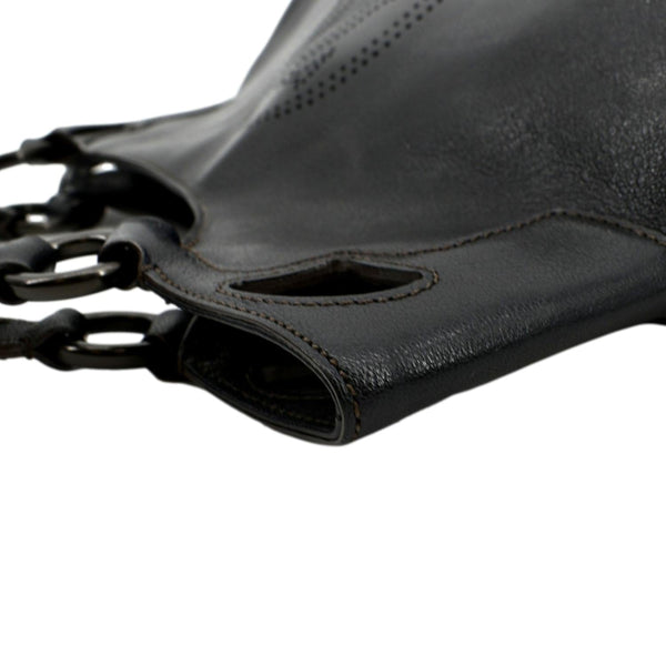 CARTIER Marcello de Cartier Leather Shoulder Bag Black