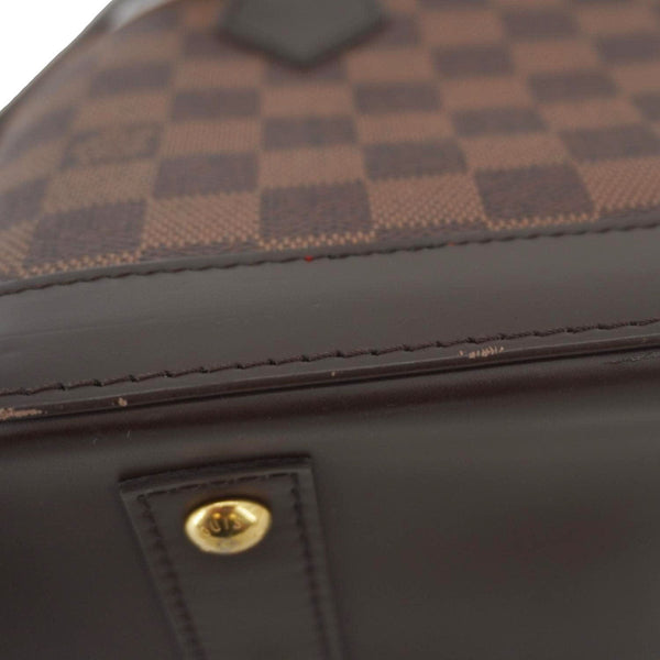 LOUIS VUITTON Alma BB Damier Ebene Satchel Shoulder Bag Brown