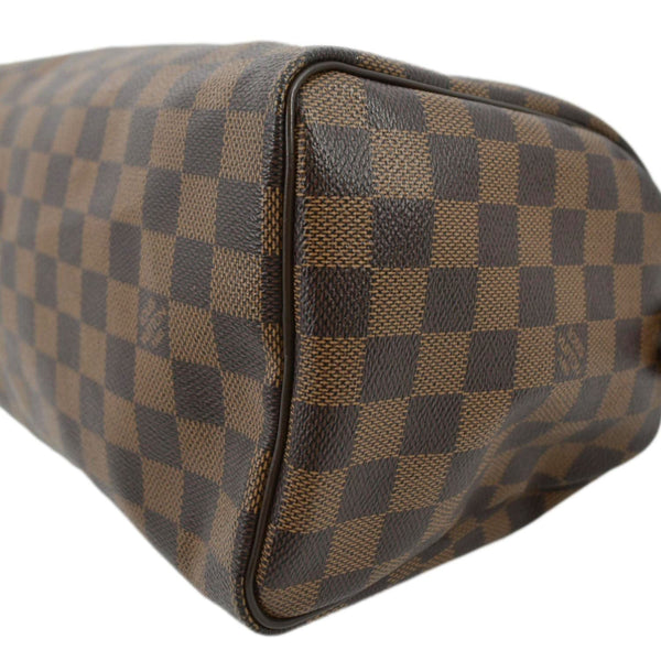 LOUIS VUITTON Speedy 25 Damier Ebene Satchel Bag Brown