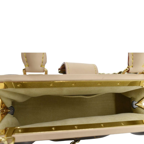 LOUIS VUITTON Monogram Canvas Clutch Shoulder Bag Brown