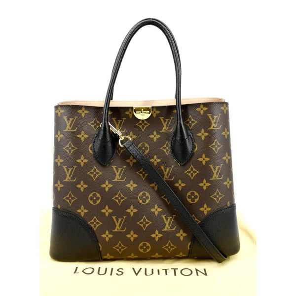 LOUIS VUITTON Flandrin Monogram Canvas Tote Shoulder Bag Brown