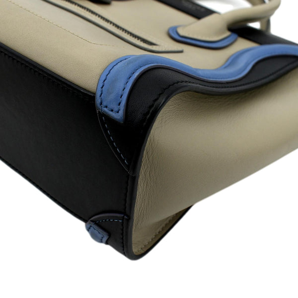 CELINE Nano Luggage Calfskin Leather Shoulder Bag Tricolor