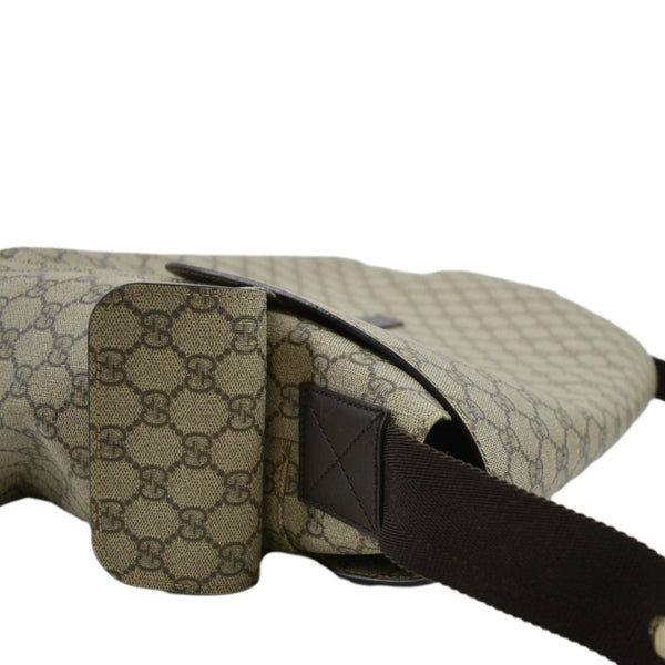 GUCCI Diaper GG Canvas Shoulder Bag Beige 211131