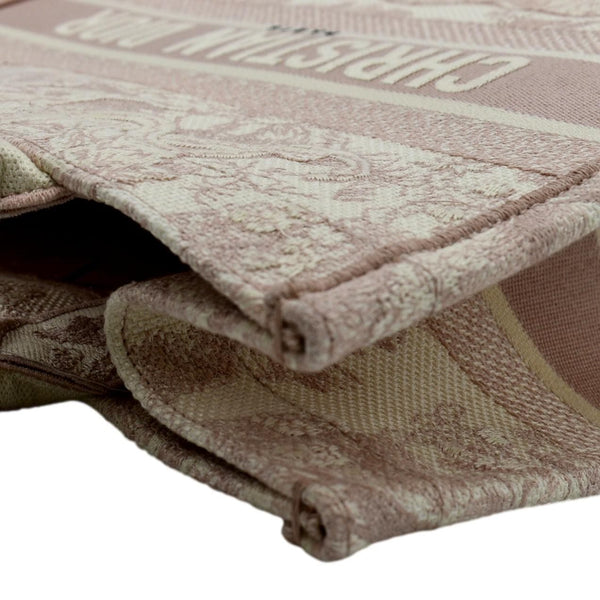 Christian Dior Book Toile de Jouy Canvas Tote Bag - Top Left