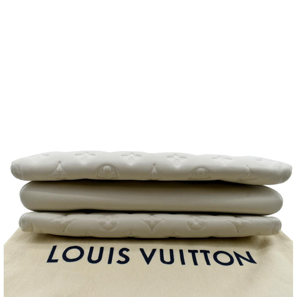 LOUIS VUITTON Coussin PM Monogram Embossed Shoulder Bag Creme