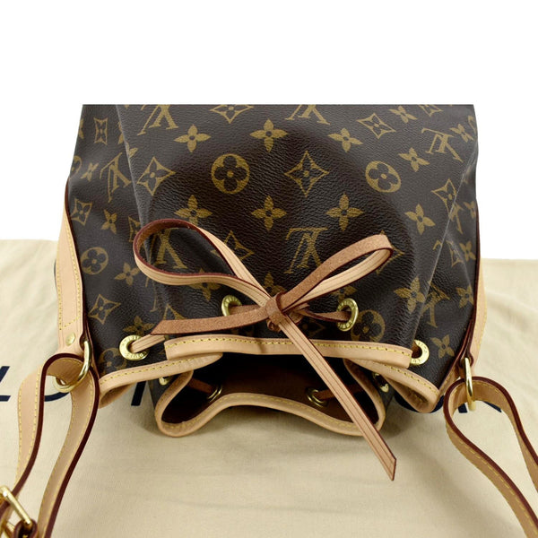 LOUIS VUITTON Petit Noe NM Monogram Canvas Shoulder Bag Brown