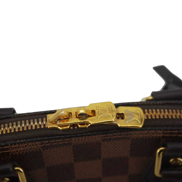 LOUIS VUITTON Alma BB Damier Ebene Satchel Shoulder Bag Brown