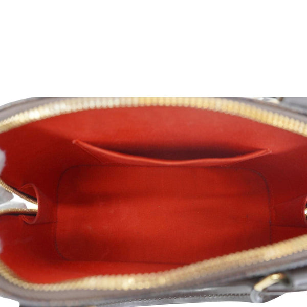 LOUIS VUITTON Alma BB Damier Ebene Satchel Shoulder Bag Brown