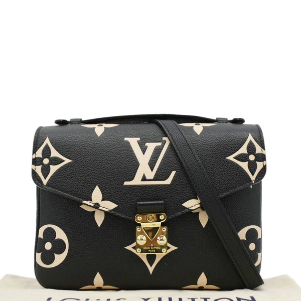 LOUIS VUITTON Pochette Empreinte Leather Crossbody Bag Bicolor front