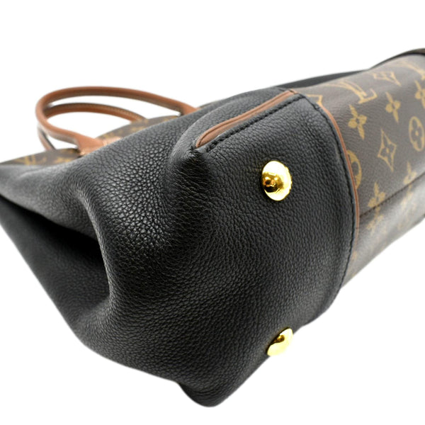 LOUIS VUITTON W PM Monogram Canvas Tote Bag Brown