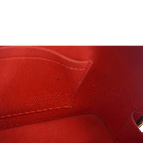 LOUIS VUITTON Alma BB Damier Ebene Satchel Shoulder Bag Brown