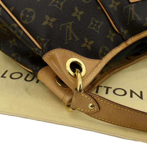 Louis Vuitton Galliera PM Monogram Hobo Shoulder Bag in brown color