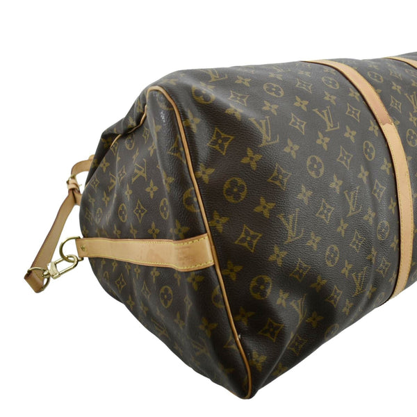 LOUIS VUITTON Keepall 60 Monogram Canvas Travel Bag Brown