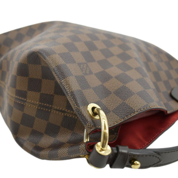 LOUIS VUITTON Graceful MM Damier Ebene Shoulder Bag Brown